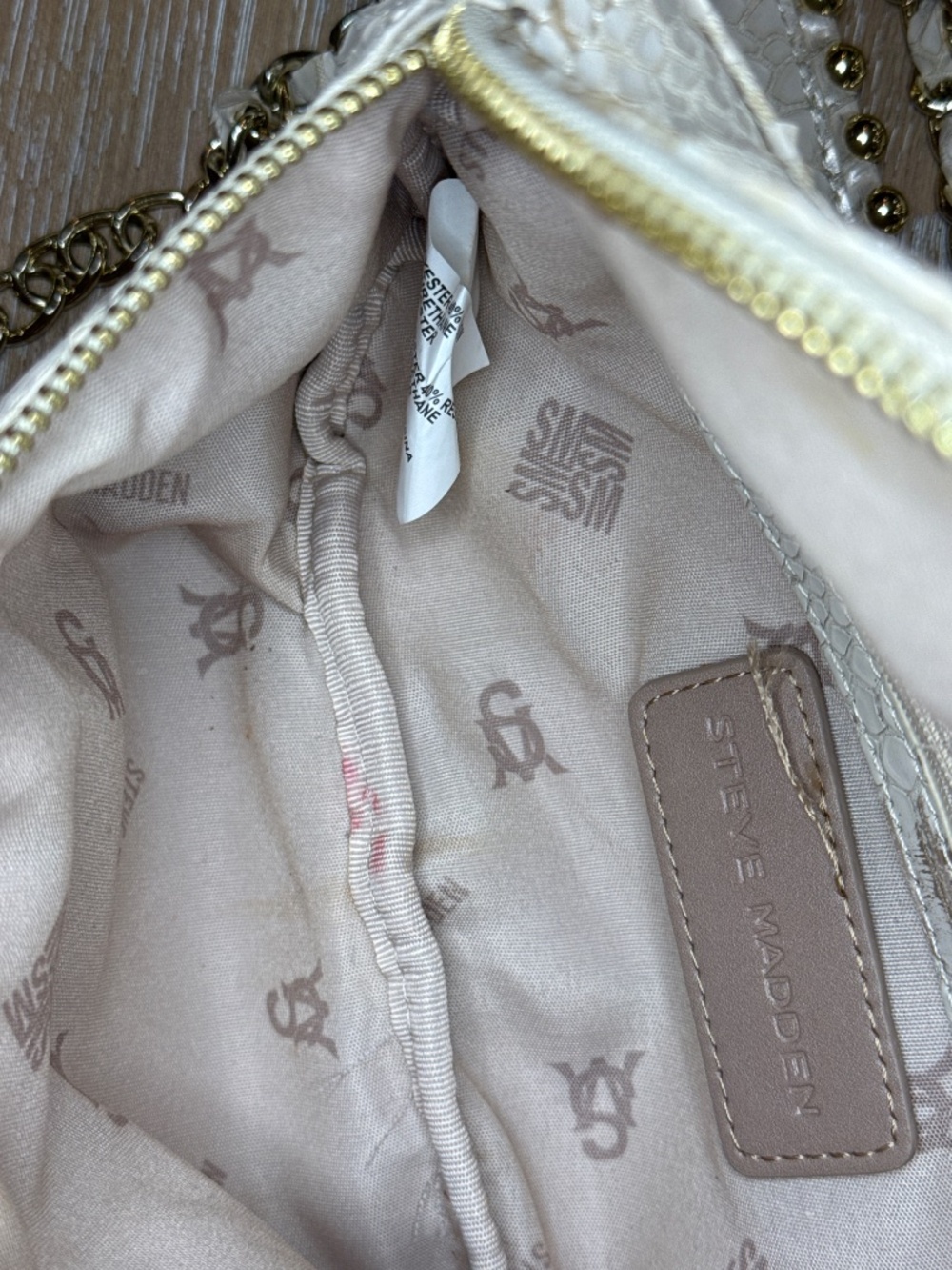 Steve Madden BIDA Nude Belt Bag, Shoulder Bag chain Strap - Picture 13 of 16
